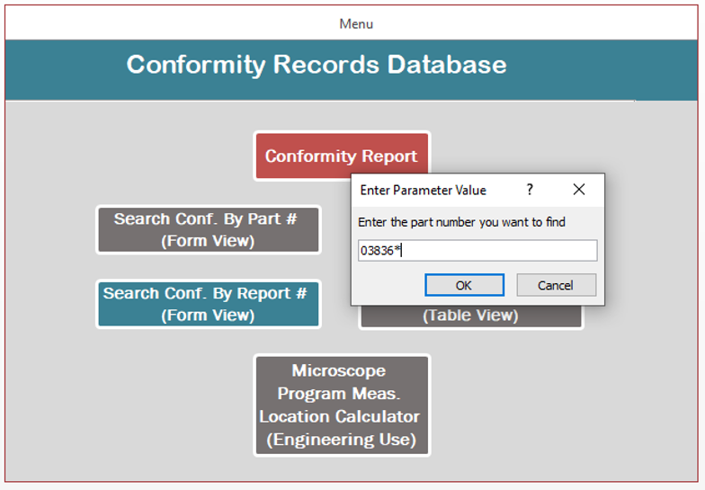 Database Front GUI