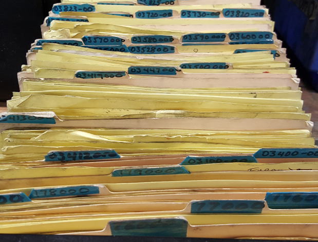 Image of conformity paper form storage